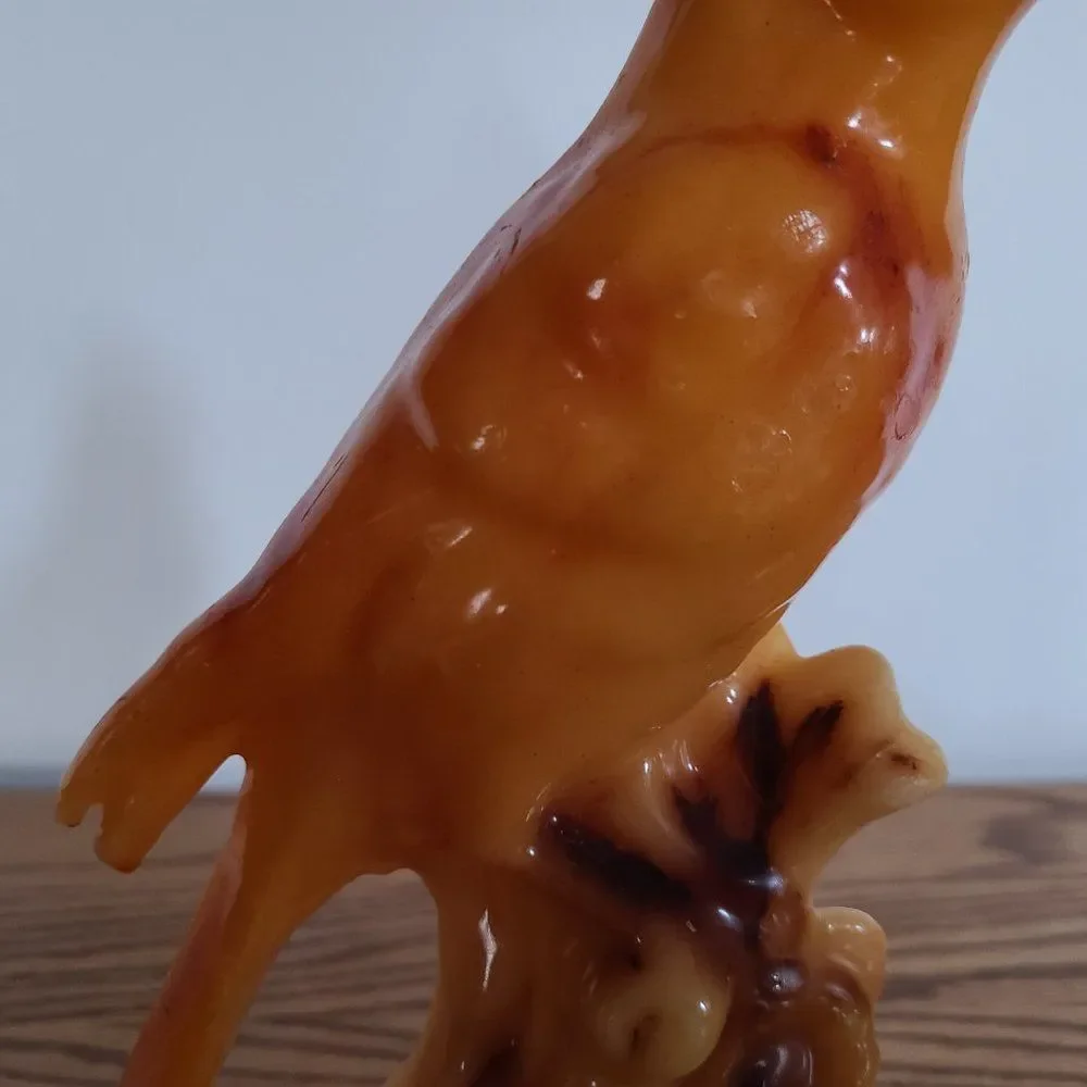 Vintage Unique Novelty Wax Candle - Bird on Perch - Vintage Rare UNIQUE Unlit